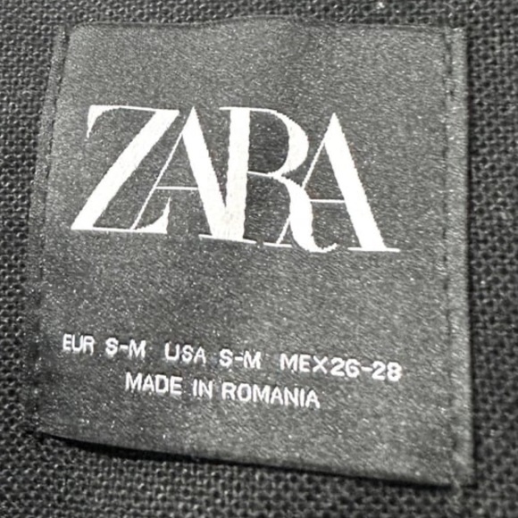 ZARA Relaxed Linen Cotton Blazer Oversized Casual Limited Edition Black Sz. S - Picture 3 of 8